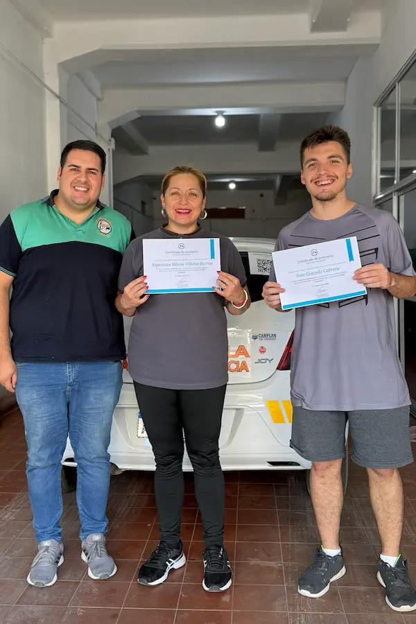 Alumno recibido en Autoescuela Chaco