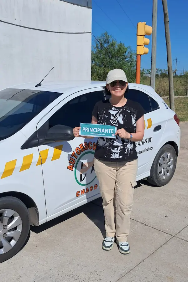 Alumno recibido en Autoescuela Chaco